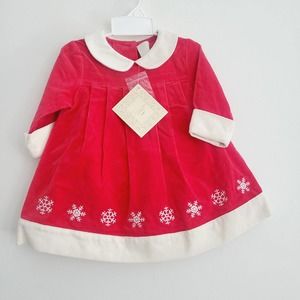 Charming Red and White Kids Dress